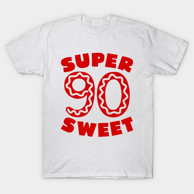 Super Sweet 90 Birthday Icing T-Shirt by colorsplash